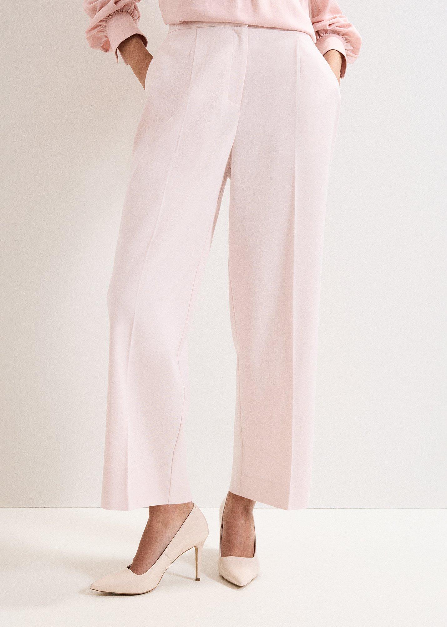 Sandie Pink Wool Trousers