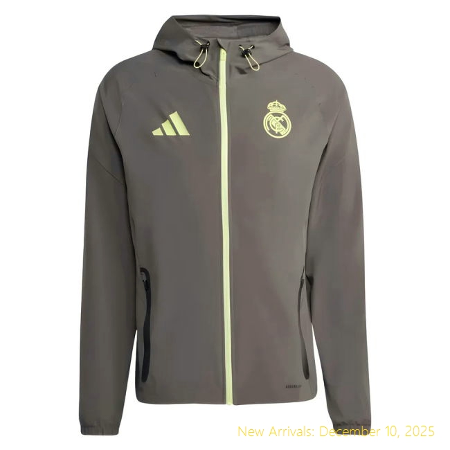 Elite 2025-2026 RM Real Madrid Competition Vis Tech Jacket (Grey)