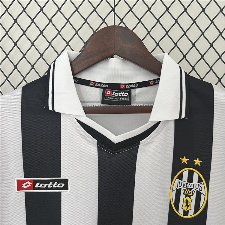 Authentic 0102 Juventus Retro Home Soccer Football Shirt