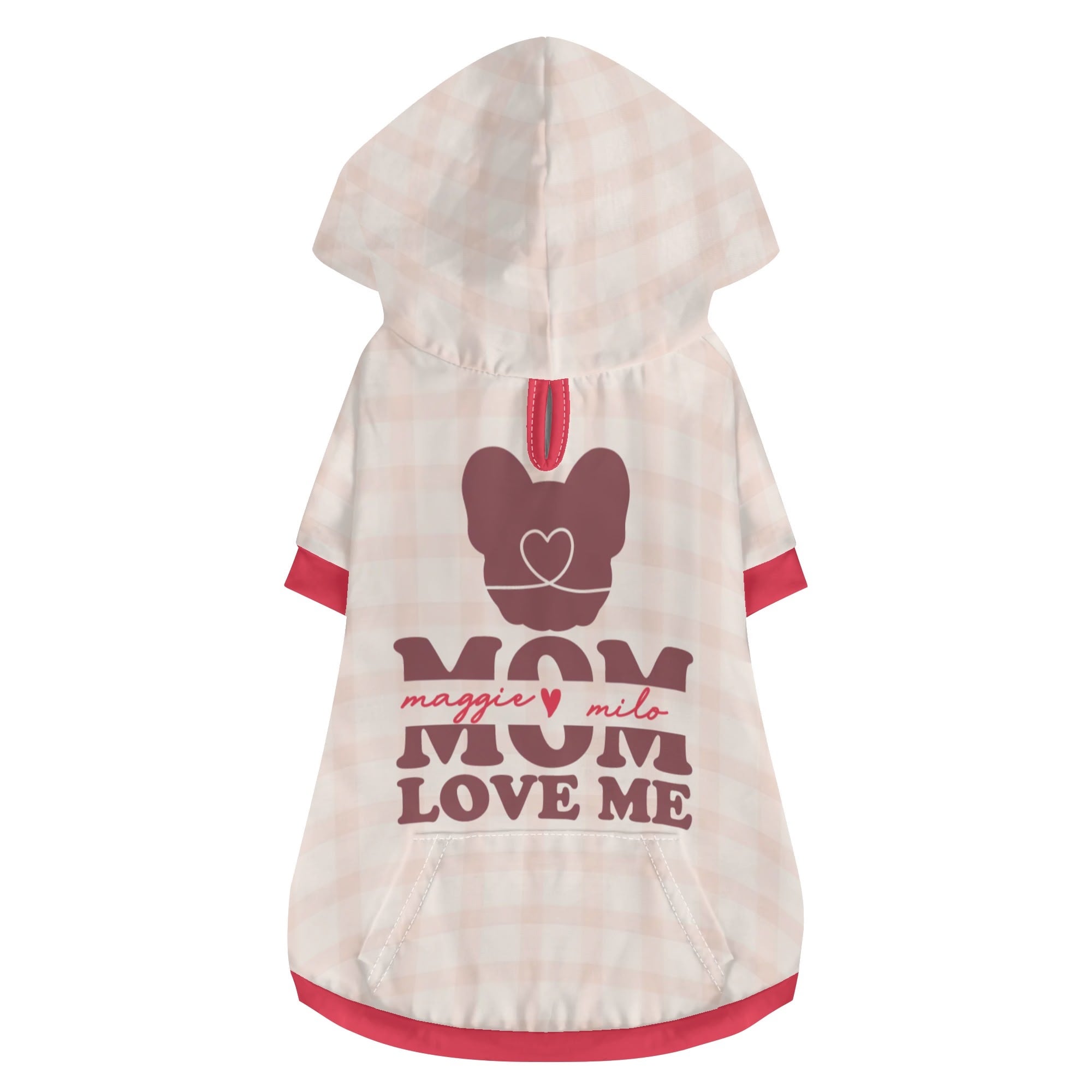 French Bulldog Custom French Bulldog Hoodies Featuring Your Dog's Name