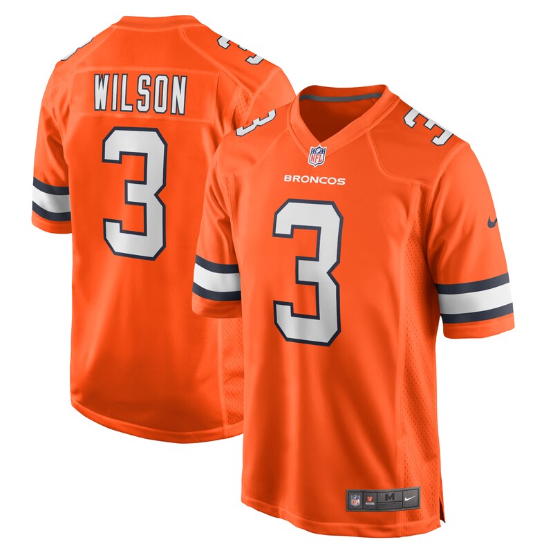 None Russell Wilson Denver Broncos Great Value Authentic Jersey