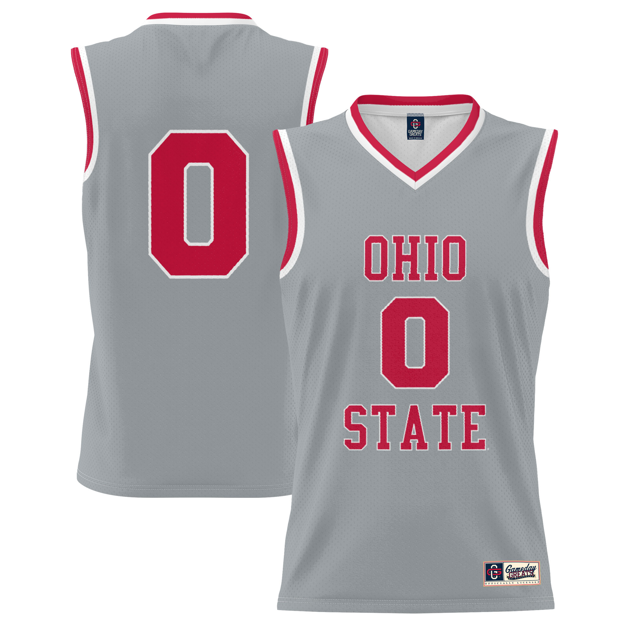 [DDG] Ohio State Buckeyes GameDay Greats Unisex Lightweight Men's Basketball Fashion Jersey - Gray