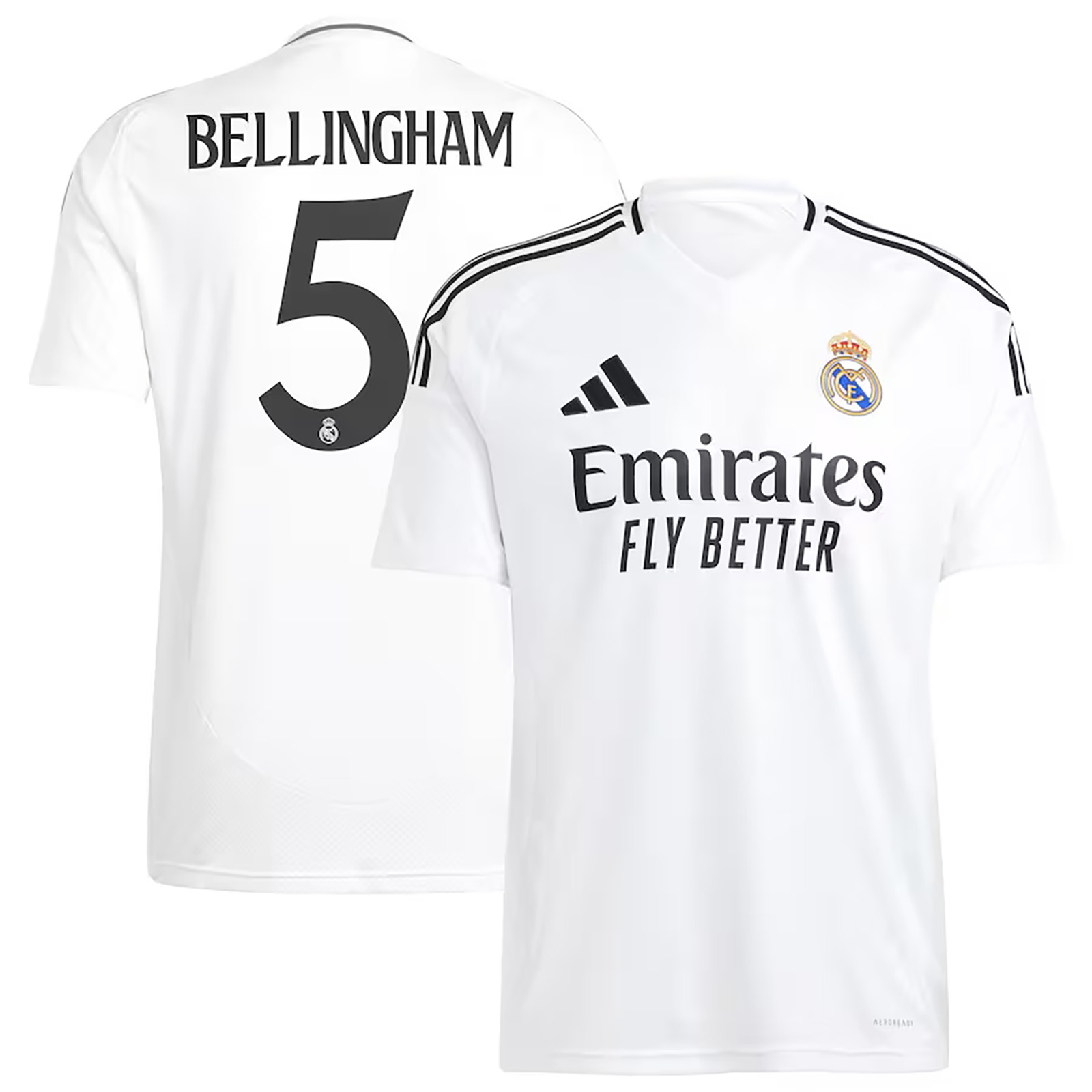 Adidas Real madrid adidas youth real madrid bellingham #5 Home Jersey