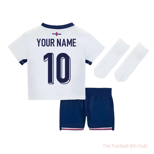 Custom Name England 2024-2025 Home Kit National Team Jersey