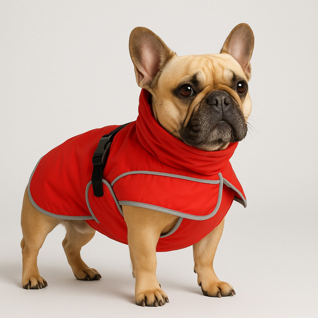 Stylish French Bulldog Winter Jacket - Ultimate Warmth Rain Protectio...