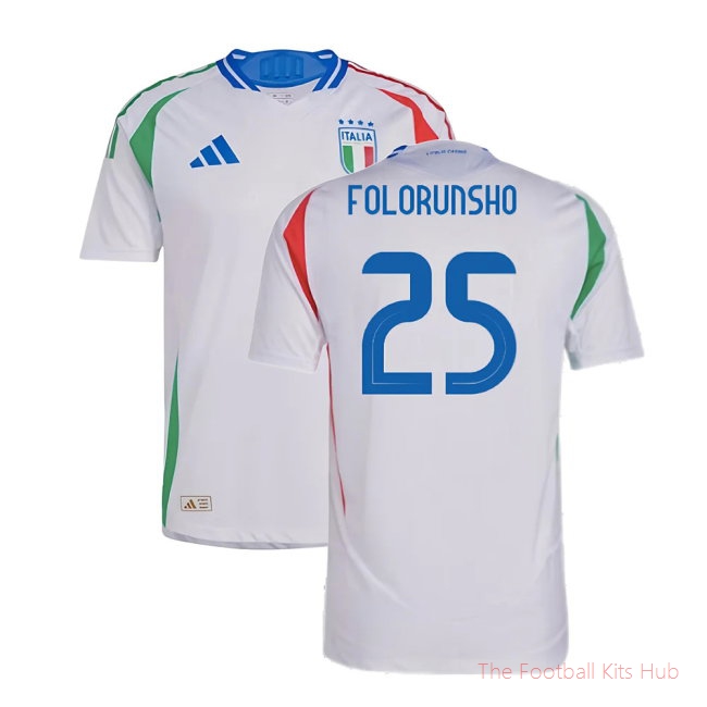 2024-2025 Italy Authentic Away Shirt (FOLORUNSHO 25)