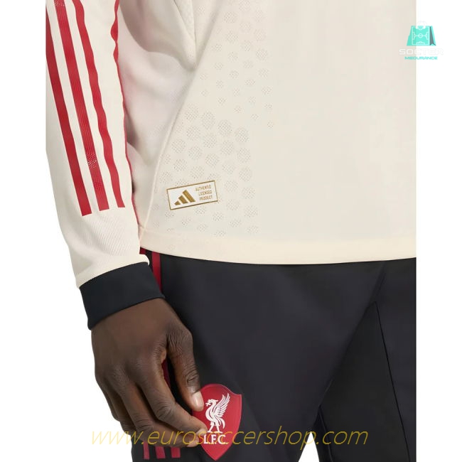 2025-2026 Liverpool Authentic Long Sleeve Away Shirt (Ekitike 22)