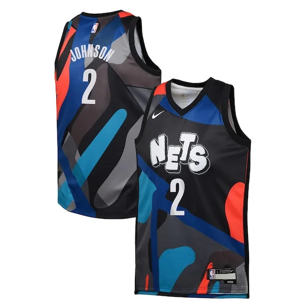 Cameron Johnson BKN Professional Basketball Jersey - Black