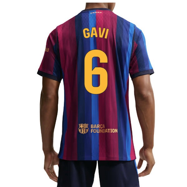 Gavi #6 2026-2027 Barcelona Pro Edition Aero-Fit Match Home Shirt | Breathable Fan Fit