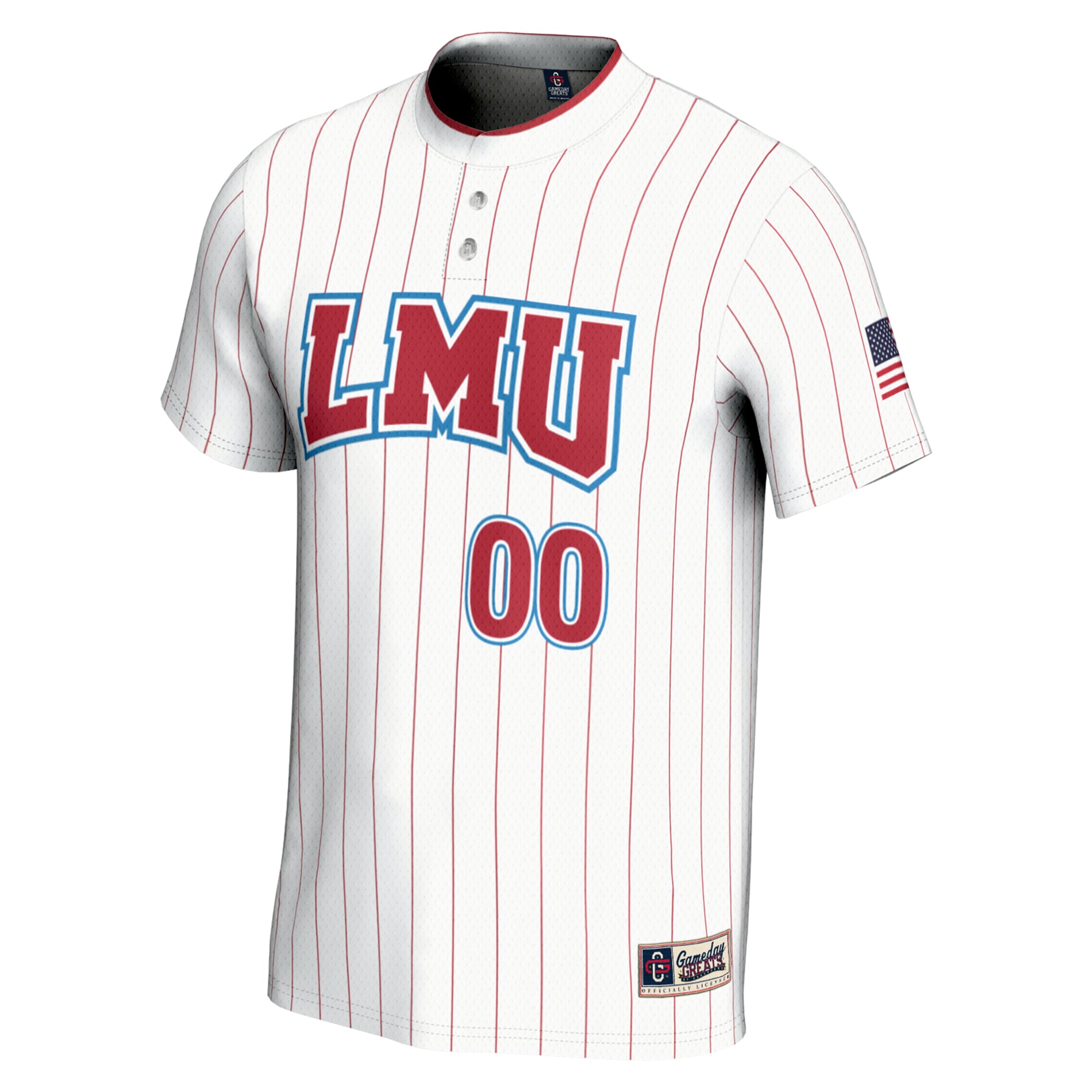 [NJP] Loyola Marymount Lions GameDay Greats Unisex NIL Pick-A-Player Softball Lightweight Jersey - White