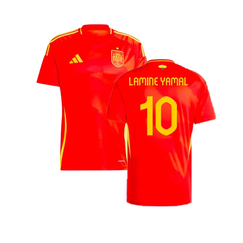 2024-2025 Spain Home Shirt (Lamine Yamal 10) NEW Spain Home Jersey