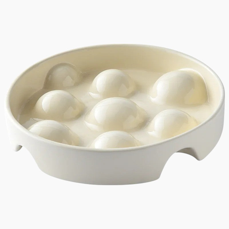 Everyday Slowpup French Bulldog Bowl – Ceramic Anti-choke Food Slow F...