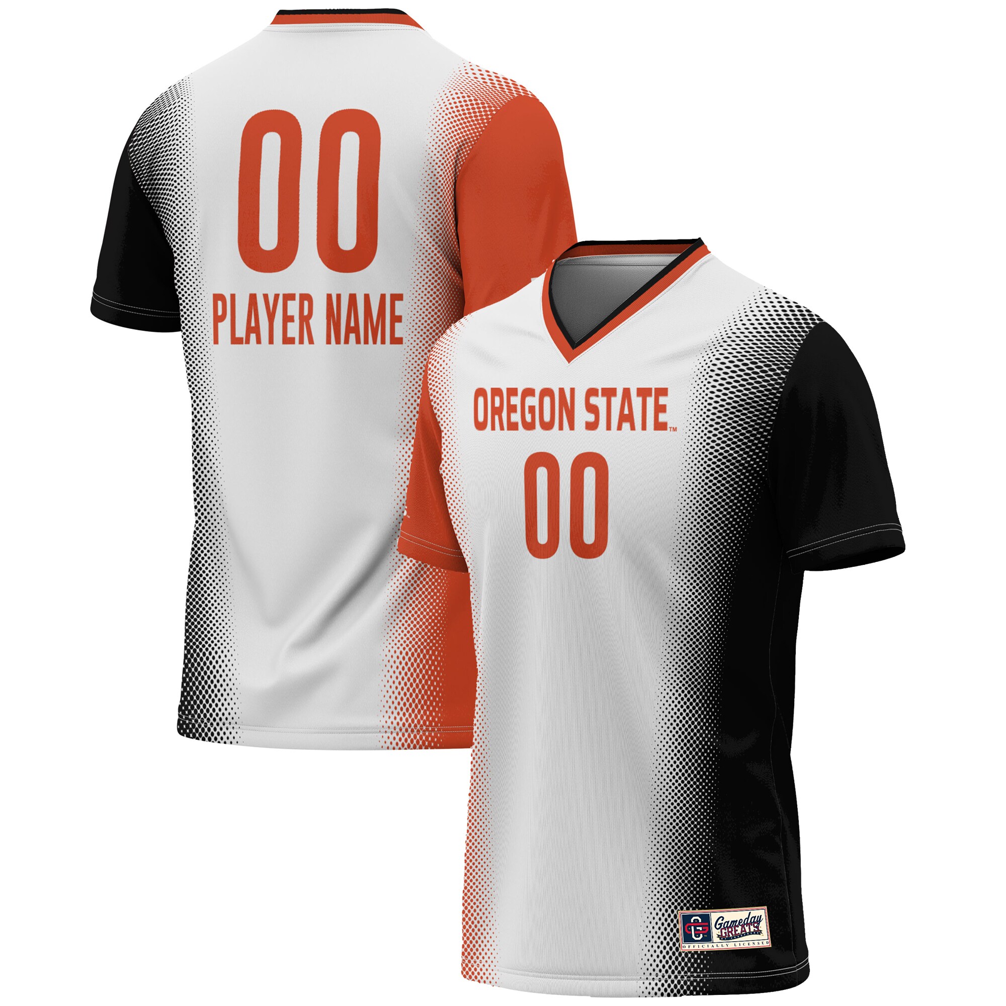 [LK] Oregon State Beavers GameDay Greats Unisex NIL Pick-A-Player Lightweight Women's Soccer Jersey - White