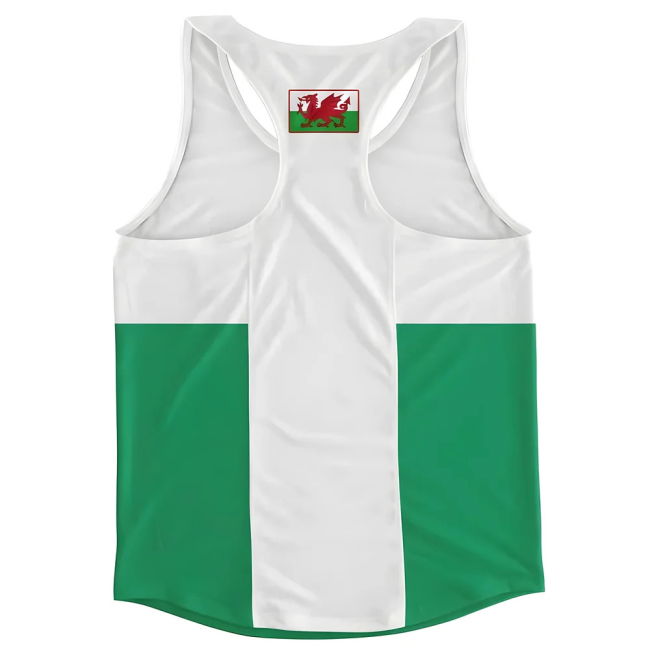 Soccer Wales Flag Running Vest Championship World Authentic