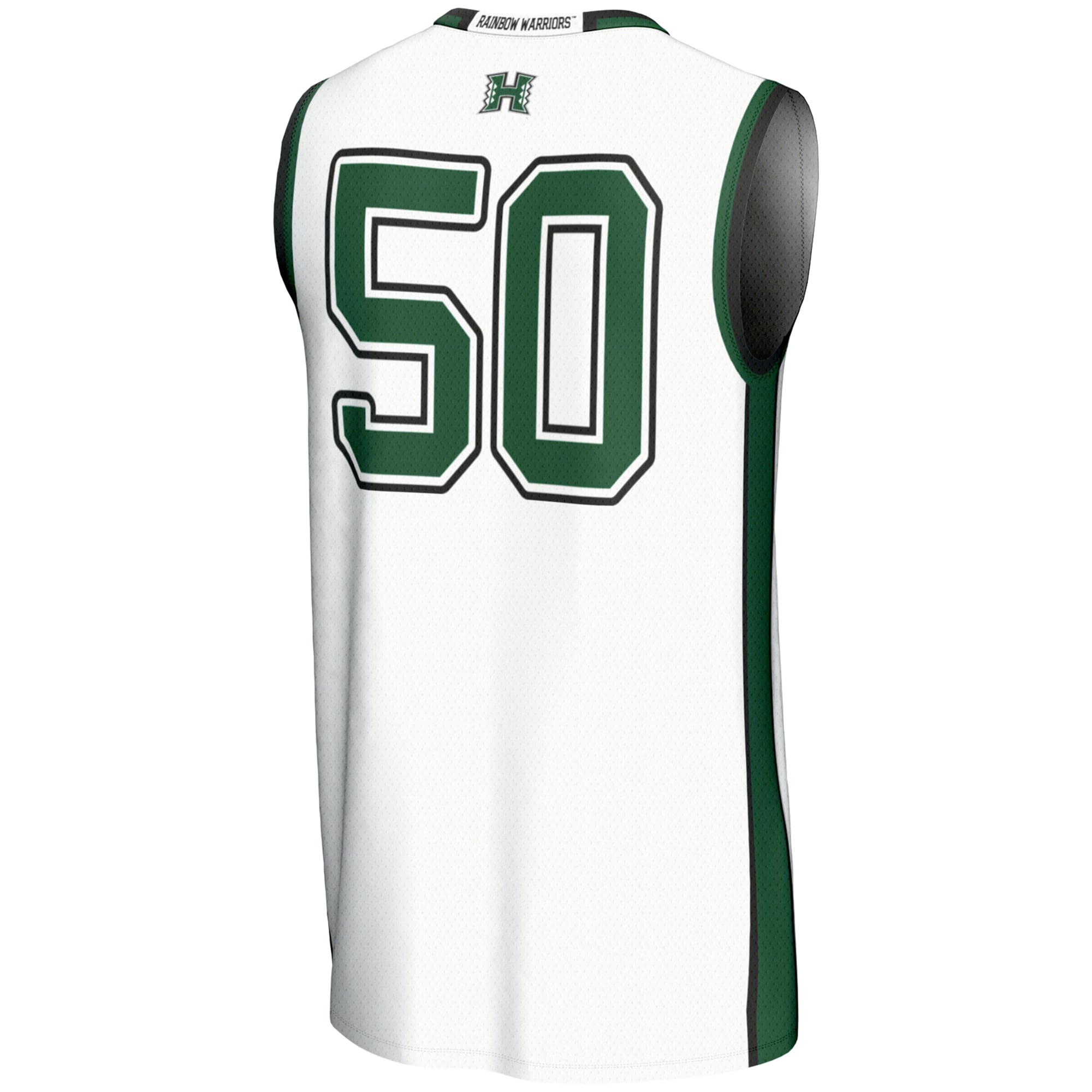 #50 Hawaii Rainbow Warriors GameDay Greats Youth Lightweight Basketball Jersey - White