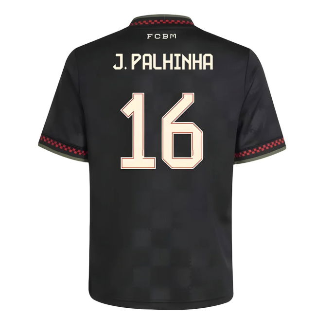 2025-2026 Bayern Third Shirt - Kids (J. Palhinha 16) Antibacterial
