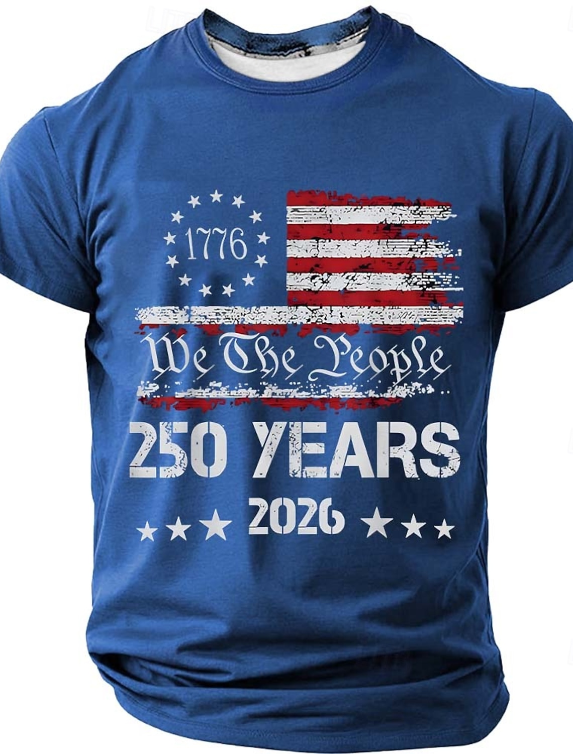 4th of July 2026 250th Memorial Day Patriotic Patriot Graphic T-Shirt