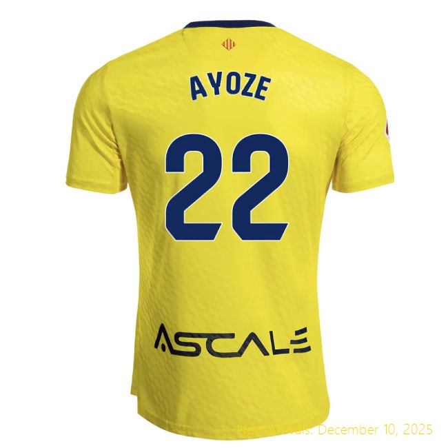 2025-2026 Villarreal Premium Quality Home Shirt (Ayoze 22) -
