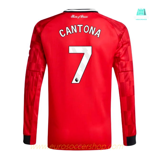 2025-2026 Man Utd Long Sleeve Home Shirt (Kids) (Cantona 7)