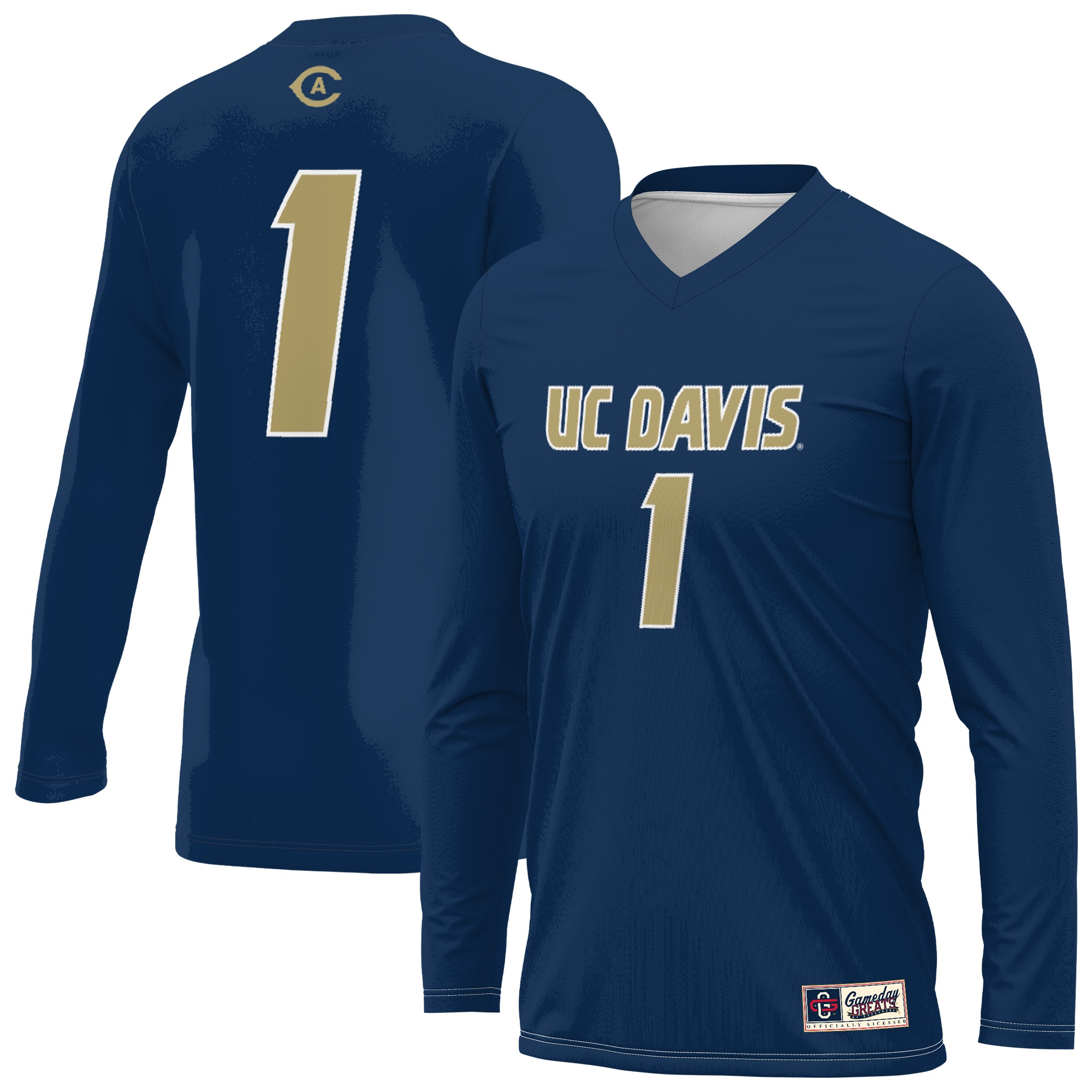 [NJP] UC Davis Aggies GameDay Greats Unisex Lightweight Collegiate Volleyball Fashion Jersey - Navy