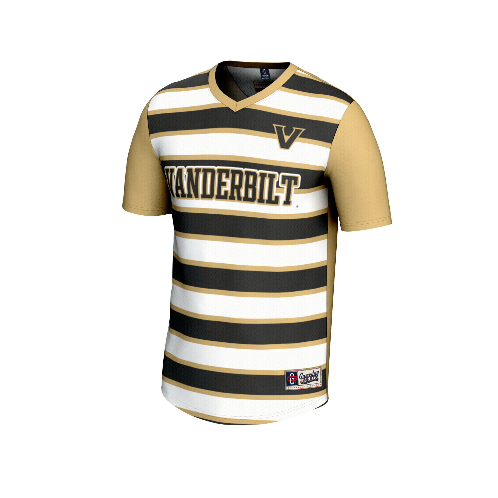 [LK] Vanderbilt Commodores GameDay Greats Youth NIL Pick-A-Player Collegiate Women's Soccer Lightweight Fashion Jersey - Gold/Black