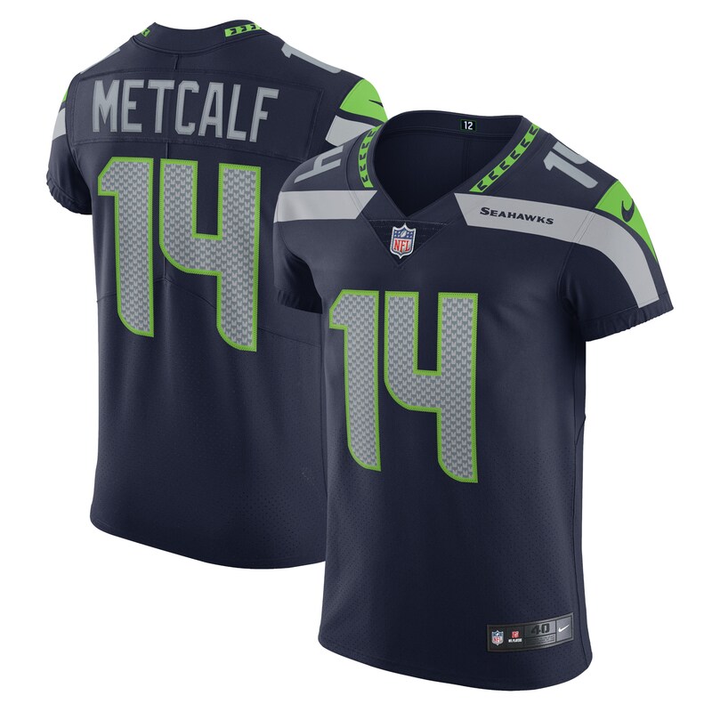None DK Metcalf Seattle Seahawks Timeless Authentic Jersey Game Day We