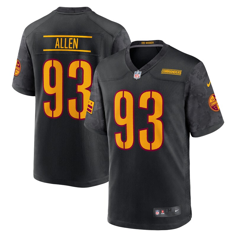 None Jonathan Allen WAS Commanders Energetic Professional Jersey