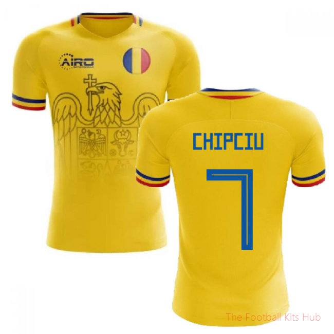 [EFS] 2025/26 Romania Home Football Shirt (Chipciu 7)