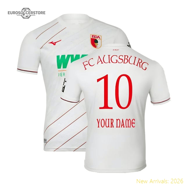 Popular High-Quality 2024-2025 Fc Augsburg Home Shirt (Your Name)