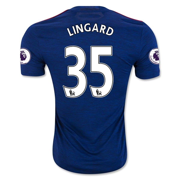 Breathable Man Utd Manchester United Away 2016-17 LINGARD 35 Soccer