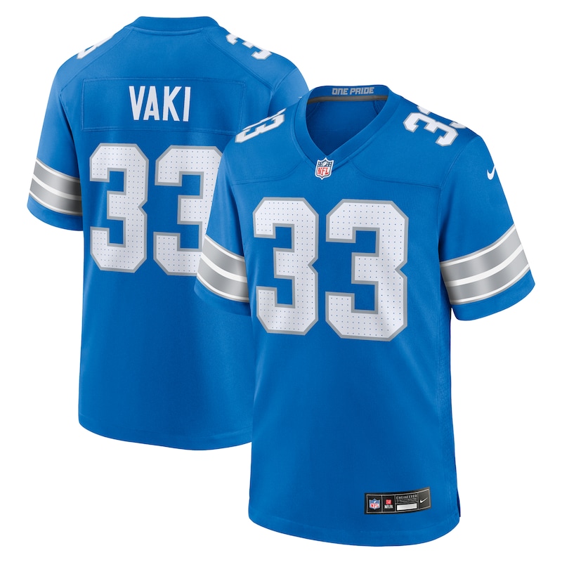 None Sione Vaki Detroit Lions NFL Team Authentic Jersey for NFL Fans