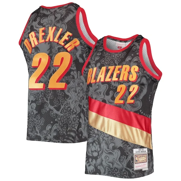 Clyde Drexler POR Official Team Jersey - Official - Licensed Product