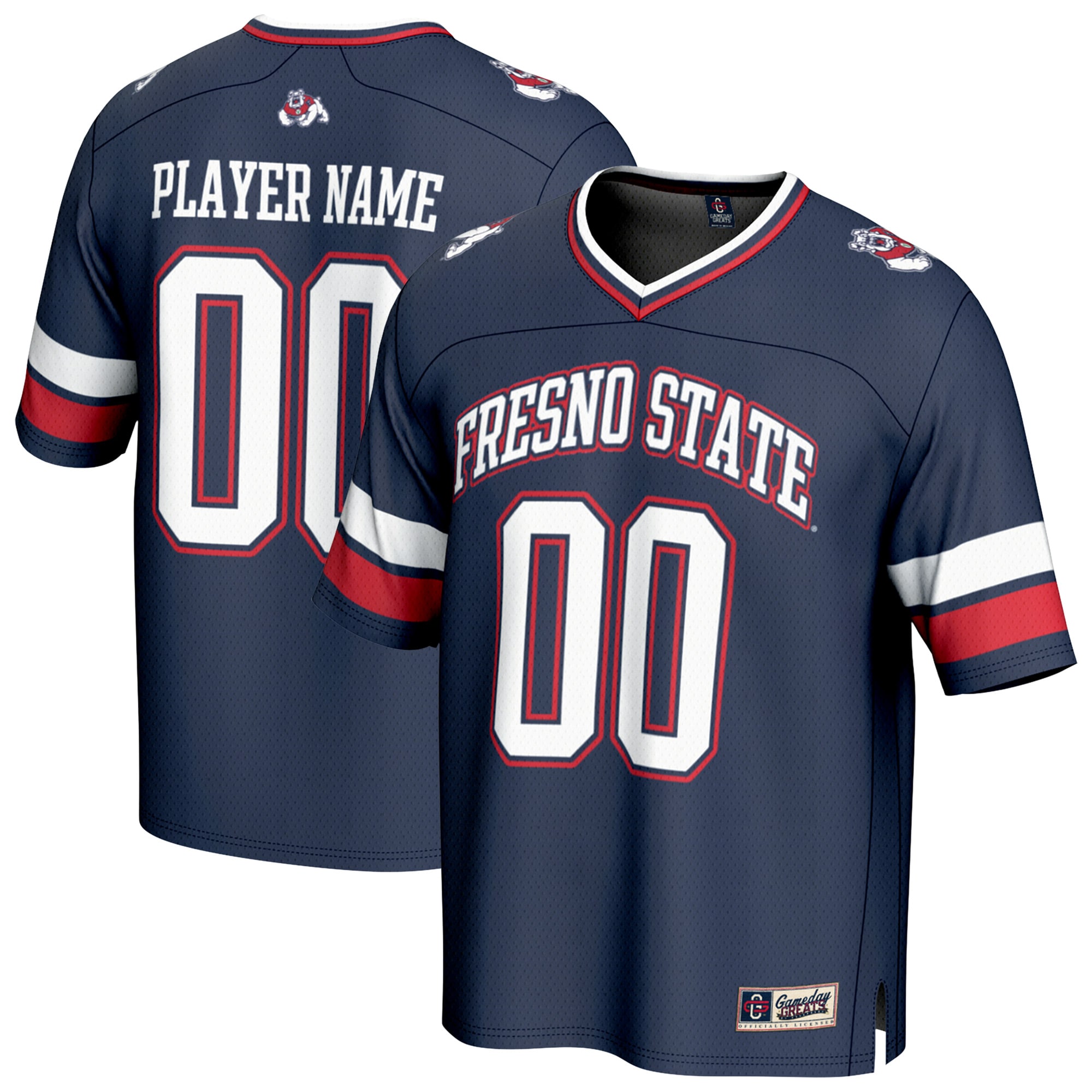 [NJP] Fresno State Bulldogs GameDay Greats Youth NIL Pick-A-Player Football Fashion Jersey - Navy