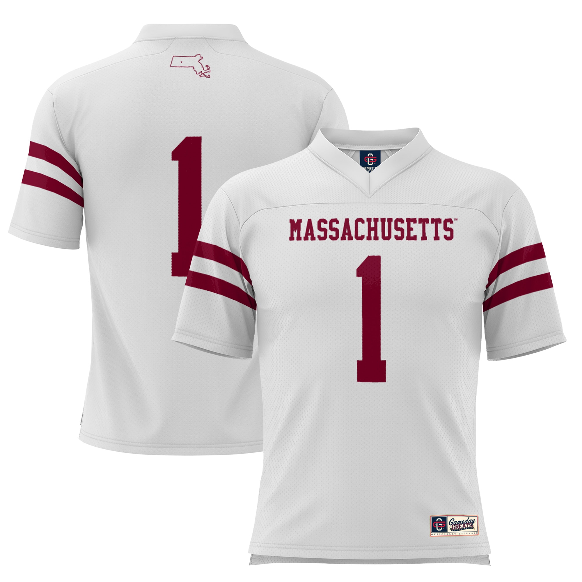 #1 UMass Minutemen GameDay Greats 2026/2027 Football Jersey - White