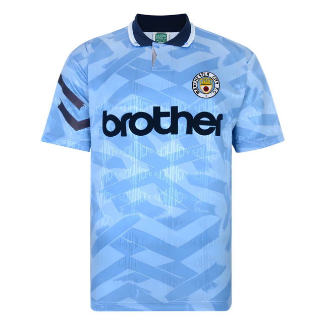 1992 Man City Soccer Jerseys high quality Third Shirt - Adults