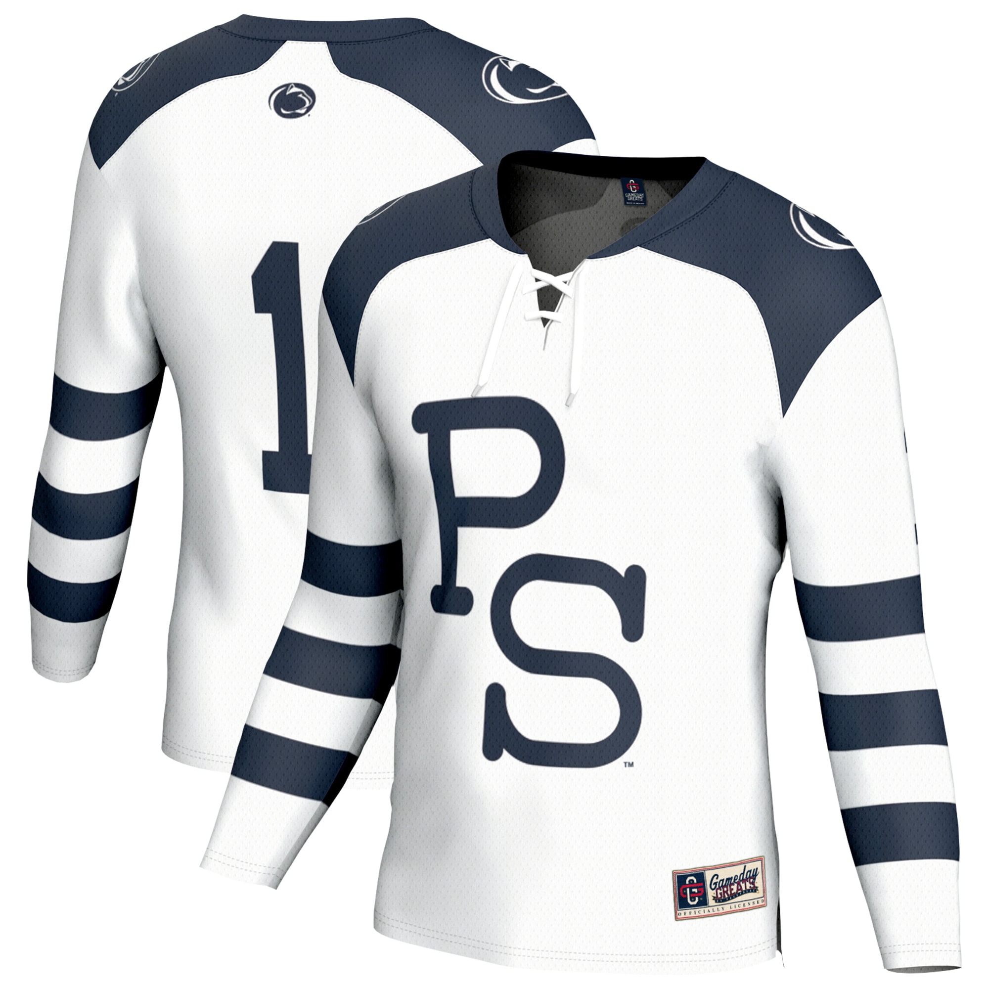 [NJP] Penn State Nittany Lions GameDay Greats Unisex Lightweight Hockey Fashion Jersey - White