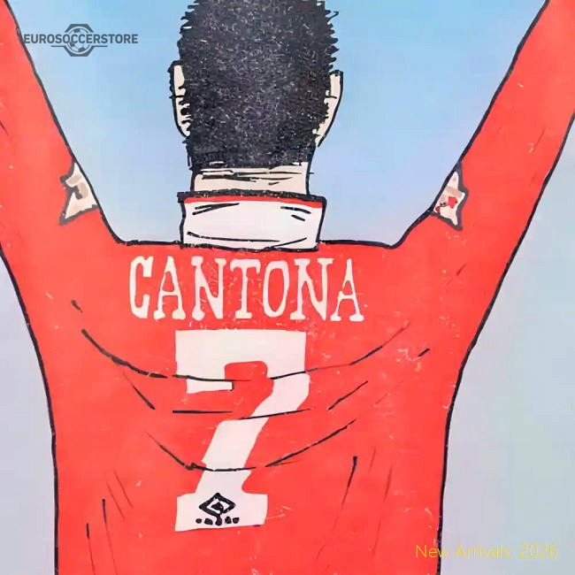 Manchester Reds Retro I Am Cantona Zipped Hoodie (Red)