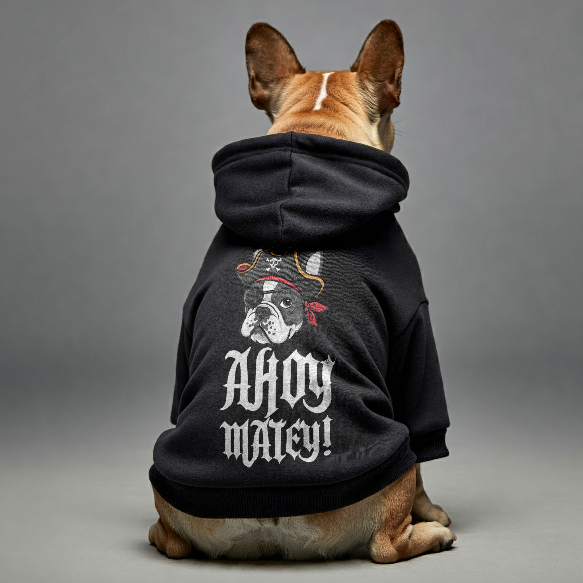 Ahoy, Matey! - Durable Personalized French Bulldog Hoodies With Funny Quotes – Stylish, Cozy, And Premium 100% Cotton Everyday Use
