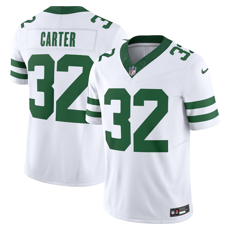 None Michael Carter New York Jets Sleek Game Jersey Football Apparel