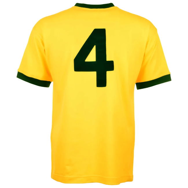 Authentic Brazil 1970 World Cup Carlos Alberto Retro Football Shirt