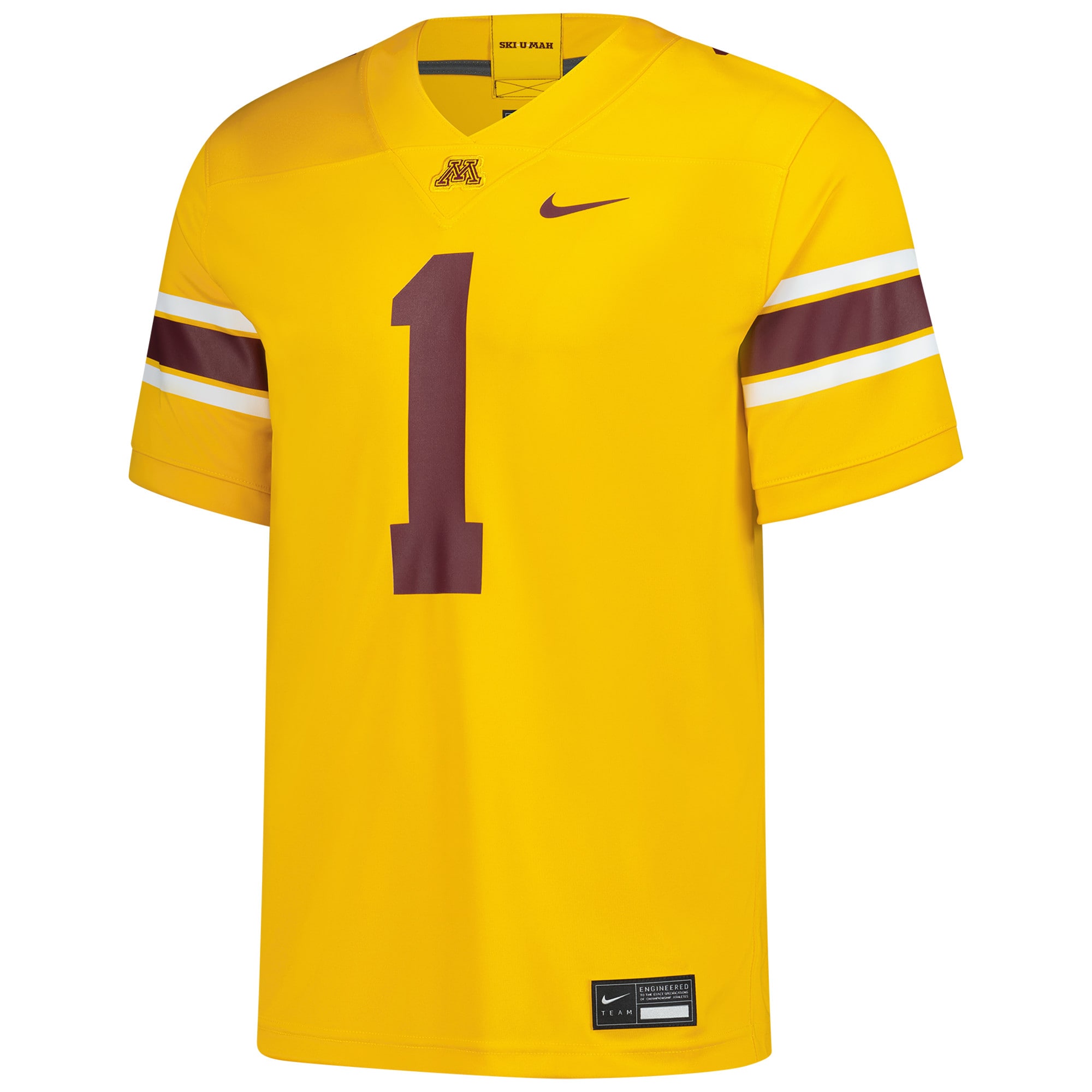 #1 Minnesota Golden Gophers Game Football Jersey - Gold