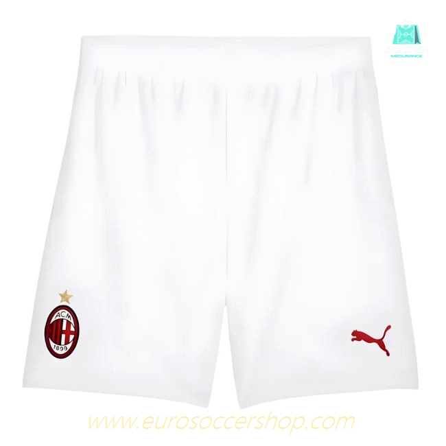 2024-2025 AC Milan Home Shorts (White) - Kids