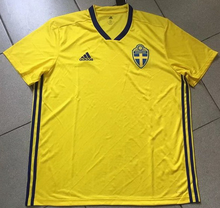 High Performance Sweden Home 2018 World Cup Soccer Jersey Shirt
