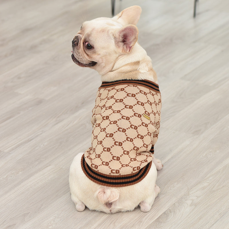 French Bulldog Thick Knit Sweater Soft Warm and Stylish