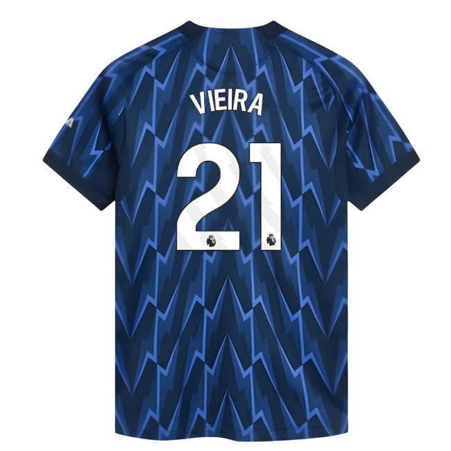 Professional Grade Dedicated Arsenal Vieira #21 Fresh Look Jersey