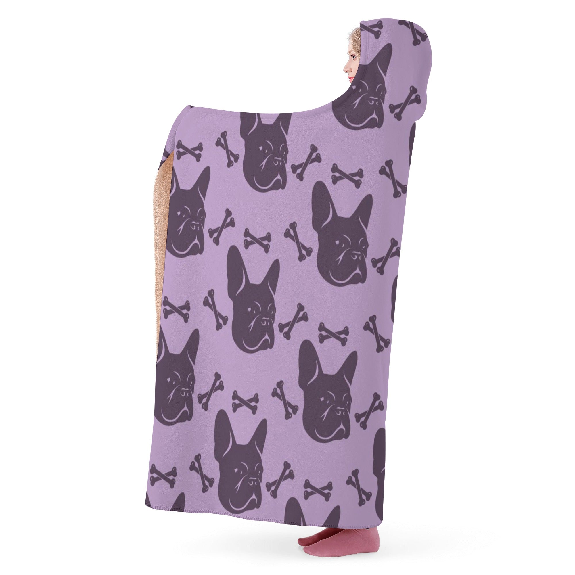 French Bulldog Otis Hooded Blanket Essential Dog Supply