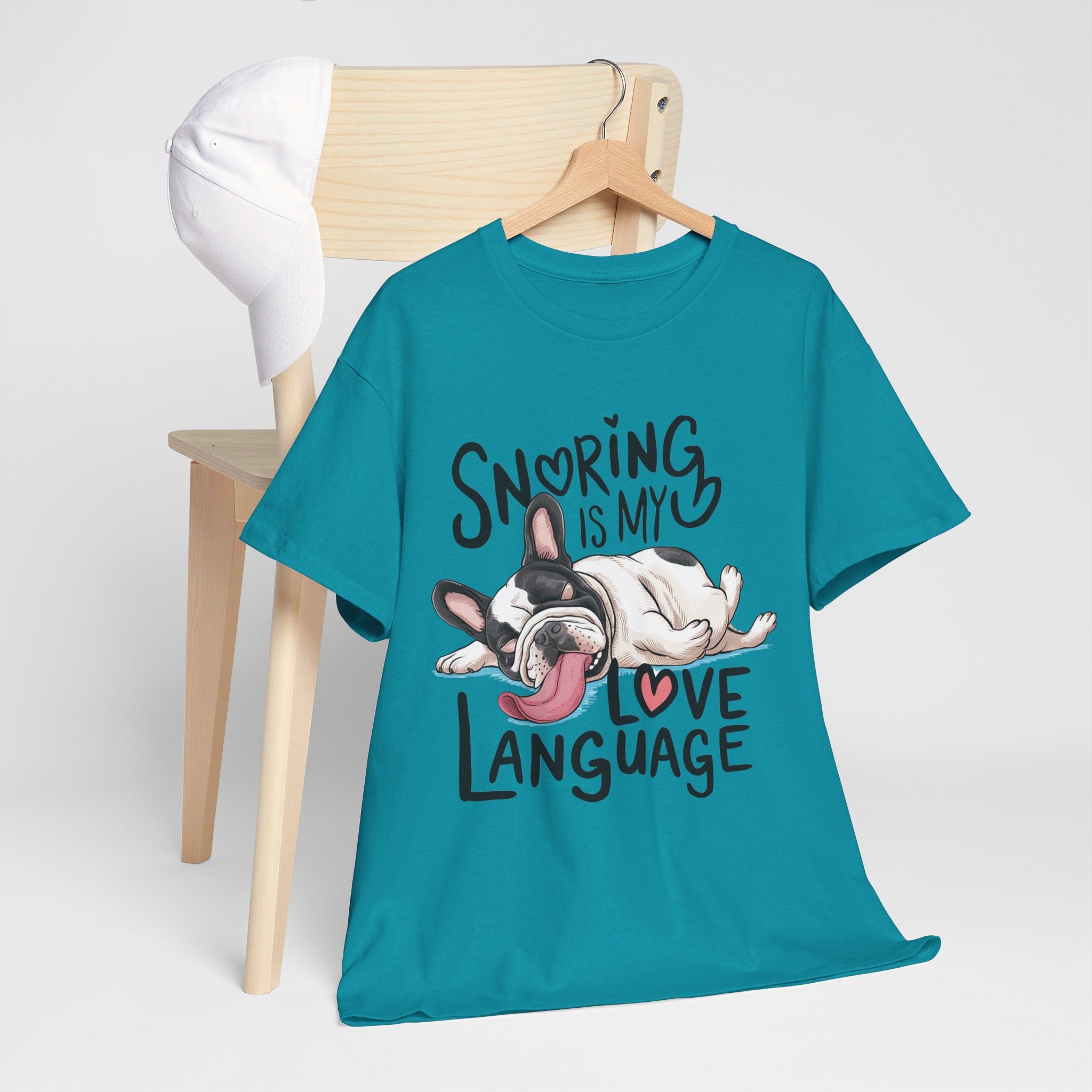 French Bulldog Snoring Is My Love Language French Bulldog Unisex Tshirt Durable Dog Item