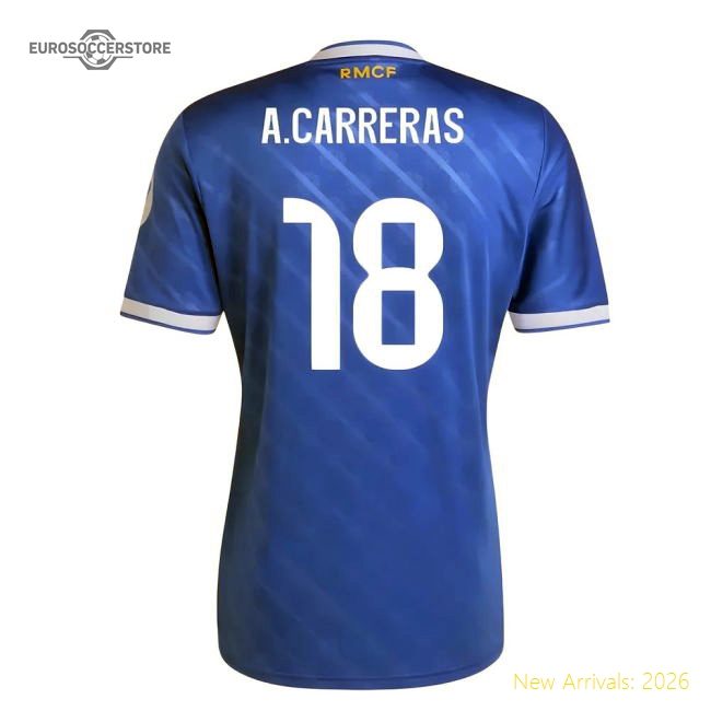 Genuine 2025-2026 Real Madrid Third Shirt (A.Carreras 18)