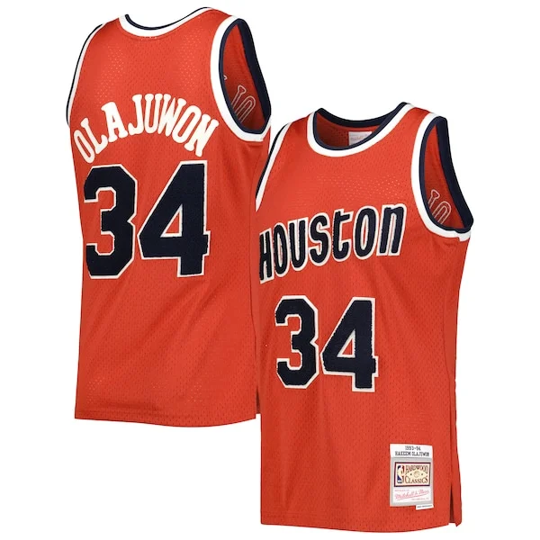 Pro-Grade Hakeem Olajuwon HOU NBA Jersey - Reasonable Price