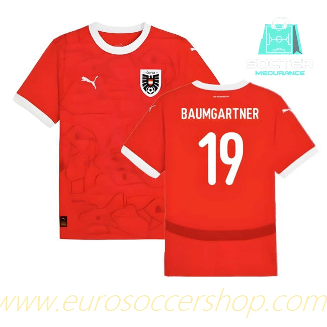 World Cup 2024-25 Collection Austria Home Shirt (Baumgartner 19)